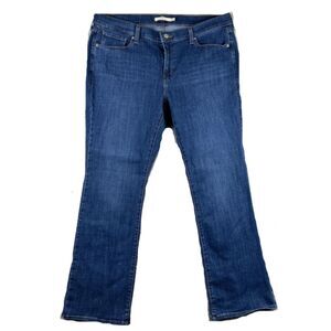 Levis Womens 415 Classic Stretch Bootcut Blue Jeans Plus Size 22W